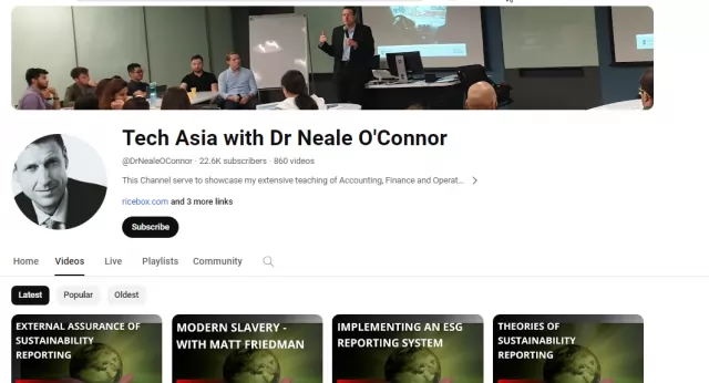 Tech Asia with Dr Neale OConnor