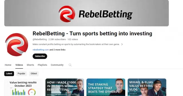 RebelBetting - Turn sports betting into investing