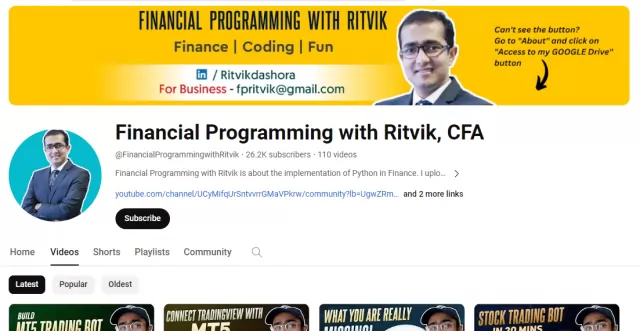 Financial Programming with Ritvik CFA