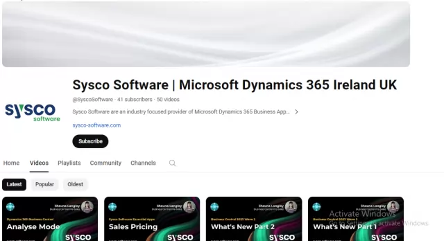 Sysco Software  Microsoft Dynamics 365 Ireland UK